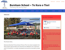 Tablet Screenshot of burnham.school.nz