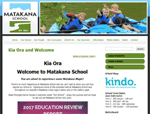 Tablet Screenshot of matakana.school.nz