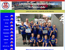 Tablet Screenshot of leeston.school.nz
