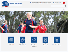 Tablet Screenshot of brownsbay.school.nz