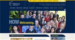 Desktop Screenshot of howickcollege.school.nz
