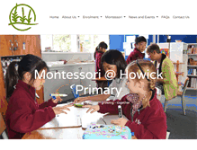 Tablet Screenshot of montessorihowickprimary.school.nz