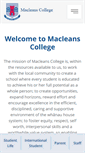 Mobile Screenshot of macleans.school.nz