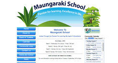 Desktop Screenshot of maungaraki.school.nz