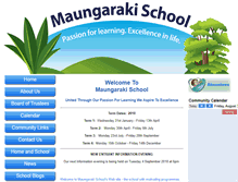 Tablet Screenshot of maungaraki.school.nz