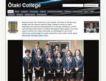 Tablet Screenshot of otakicollege.school.nz