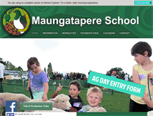 Tablet Screenshot of maungatapere.school.nz