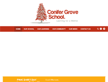 Tablet Screenshot of conifergrove.school.nz
