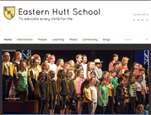 Tablet Screenshot of easternhutt.school.nz