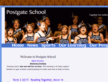 Tablet Screenshot of postgate.school.nz