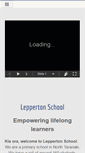 Mobile Screenshot of lepperton.school.nz