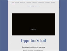 Tablet Screenshot of lepperton.school.nz