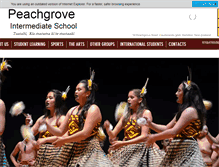 Tablet Screenshot of peachgrove.school.nz