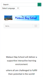Mobile Screenshot of matauribay.school.nz