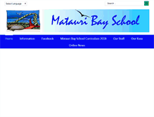 Tablet Screenshot of matauribay.school.nz