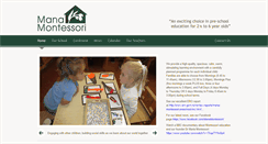 Desktop Screenshot of manamontessori.school.nz
