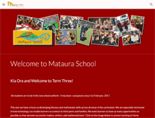 Tablet Screenshot of mataura.school.nz
