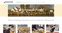 Desktop Screenshot of mahora.school.nz