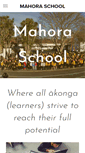 Mobile Screenshot of mahora.school.nz