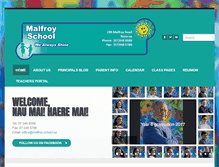Tablet Screenshot of malfroy.school.nz