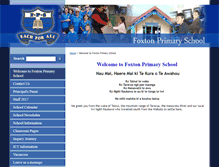 Tablet Screenshot of foxton.school.nz