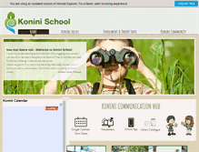 Tablet Screenshot of konini.school.nz