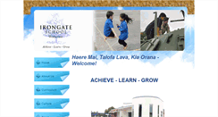 Desktop Screenshot of irongate.school.nz